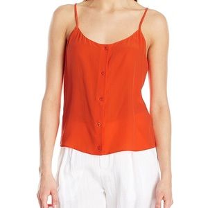 NWT Equipment Perrin Silk Camisole Sunfire